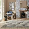 Stilvoller Teppich in Blau-Grau - aus Polyester - pflegeleicht_Blau-Grau_Rechteckig_#sku_BARK503119375943-BARK503119375944-BARK503119375945-BARK503119375946# Produktbild-Vorschau