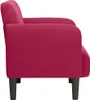 vidaXL Sessel mit Armlehnen Weinrot 54 cm Samt Produktbild-Vorschau 4