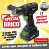 Trapano avvitatore a batteria 20v + batteria Ribimex Anteprima dell’immagine prodotto 1
