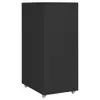 vidaXL Armadio per archiviazione con rotelle nero 28x41x69 Anteprima dell’immagine prodotto 3