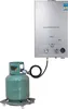 A gas water heater connected to an LPG cylinder. Anteprima dell’immagine prodotto