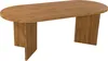 Esstisch oval mit geraden Kanten 204x90 cm Holz Produktbild-Vorschau 2