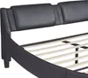 Schwarz 140x200cm Polsterbett (Ohne Matratze) Produktbild-Vorschau 9