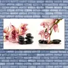 Glasbilder 140x70 Wandbild Druck auf Glas Blumen Steine Produktbild-Vorschau 2