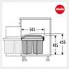 Hailo Abfallsammler 3650102 TA Swing A Tandem 2x 15 Liter Produktbild-Vorschau 3