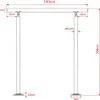 A diagram showing the dimensions of a handrail system. Produktbild-Vorschau