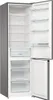 An open refrigerator with glass shelves and drawers. The interior light is on. Produktbild-Vorschau
