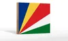 Holzschild Flagge Seychellen 18x12 cm Flag of Seychelles Produktbild-Vorschau 1