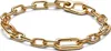 A gold-colored chain bracelet is displayed against a white background. Voir les images du produit
