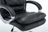 A close-up view of the seat and armrest of a black office chair. Náhľad obrázku produktu