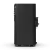 A black mobile air conditioner unit is shown from the side against a white background. Produktbild-Vorschau