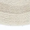 HOMESCAPES Runde Battematte creme 80 cm aus 100% Baumwolle Produktbild-Vorschau 2