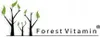 Logo and text for a brand called Forest Vitamin, with stylized trees. Produktbild-Vorschau