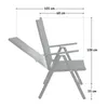 SVITA Set Gartentisch 4 Stühle Hochlehner klappbar Produktbild-Vorschau 3