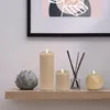 LED Kerze Kugel Wachs, Flackernde Flamme, Ø 10x9, Beige Produktbild-Vorschau 5
