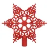 Rote durchbrochene Schneeflocke, Christbaumspitze, Produktbild-Vorschau 3