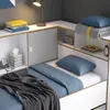 Jugendzimmer-Komplettset in Grau mit Weiß mit Bett, Produktbild-Vorschau 3