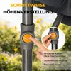 BURI Tropico Sonnenschirm 210x140 cm Anthrazit / Grau - Produktbild-Vorschau 4