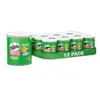 A 12-pack of Pringles Sour Cream & Onion potato chip cans arranged in a green cardboard tray. Produktbild-Vorschau