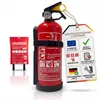 BigDean Pulverfeuerlöscher 1kg Plus Feuerlöschdecke Produktbild-Vorschau 1