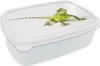 KitchenYeah® Lunchbox Brotzeit Brotdose 17x11 cm Eidechse - Produktbild-Vorschau 1