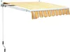 Gelenkarmmarkise 5x3 Stoff gestreift orange/grau/weiß Produktbild-Vorschau 1