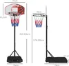 Panier de basket d'extérieur HOMCOM avec pied, réglable en Voir les images du produit 3