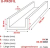 ALUMINIUM U-PROFIL 35x35x35x2 mm 70 cm ALUMINIUM PA38 + Produktbild-Vorschau 2