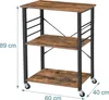 Relaxdays 4052025848248, 3 pół., Czarny, Brązowy, 10 kg, 4 Podgląd zdjęcia produktu 4