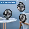 ATEROLL Mini USB-Ventilator Ventilator mit Licht,3 Produktbild-Vorschau 6