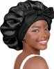 INF Cappello da notte con comoda tesa e fiocco Nero Anteprima dell’immagine prodotto 1
