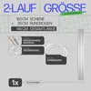 Gardinenschiene 120cm / 2-läufig mit Rundbogen, Produktbild-Vorschau 11