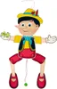 Dřevěná hračka skákadlo Pinocchio ŠxDxV 200x25x430mm Náhled obrázku produktu 2