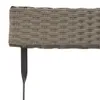 vidaXL Bistrostühle 8 Stk. Klappbar Grau Poly Rattan und Produktbild-Vorschau 9