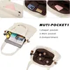 Handtasche Damen Canvas Umhängetasche Crossover Bag 41cm Produktbild-Vorschau 4