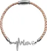 Akzent Echtlederarmband mit Edelstahlelement Produktbild-Vorschau 1