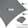 Voile d’ombrage SUNNY - 3 x 4 m, gris Voir les images du produit 5