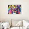Malba podle čísel s rámem Obrazy - barevný lev 50 x 40 cm Náhled obrázku produktu 2