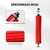 A diagram showing details of a vacuum cleaner brush roll, with close-up views and descriptive text. Produktbild-Vorschau