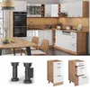 Meuble cuisine Vicco R-Line Blanc Haute brillance 40cm avec Voir les images du produit 3
