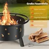 Feuerschale mit Grillrost und Schürhaken, Feuerschalen für Produktbild-Vorschau 2