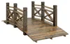Outsunny Holzbrücke mit Geländer Gartenbrücke aus Produktbild-Vorschau 1