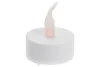 A single white LED tea light candle with a flame-shaped light. Anteprima dell’immagine prodotto