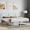 vidaXL Postel s čelem kovová bílá 140x200 cm Náhled obrázku produktu 2