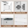 MODFU TV-Schrank Hochglanz Lowboard mit LED-Beleuchtung für Produktbild-Vorschau 8