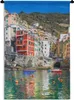 MuchoWow® Wandteppich Wandbehang Bunte Boote auf dem Wasser Produktbild-Vorschau 1