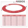 Arebos Trampolin Randabdeckung 183 cm, Rot, 280 mm Produktbild-Vorschau 9