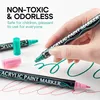 RAGI 36 barevných akrylových fixů Set Dual Tip Pens Náhled obrázku produktu 6
