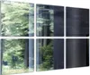A collage of six panels showing a forest scene with trees and foliage, some panels are darker and abstract. Produktbild-Vorschau