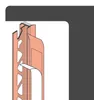 PROTEKTOR 37709 40x PVC Anputzleiste 260cm mit Schutzlippe Produktbild-Vorschau 4